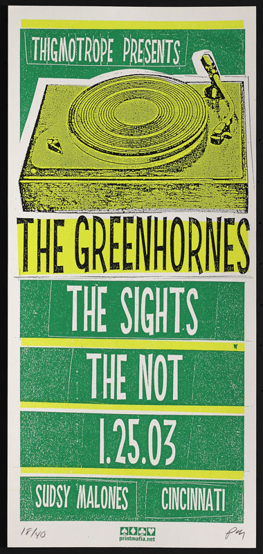 Print Mafia The Greenhornes Poster