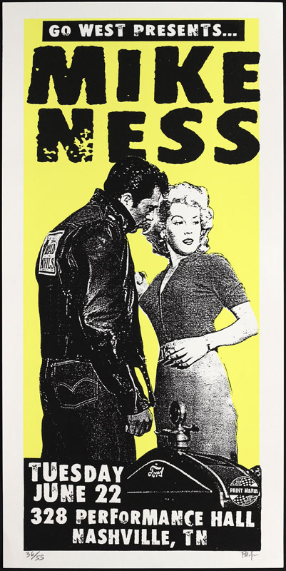 Print Mafia Mike Ness (of Social Distortion fame) Poster