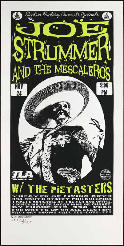 Print Mafia Joe Strummer And The Mescaleros Handbill