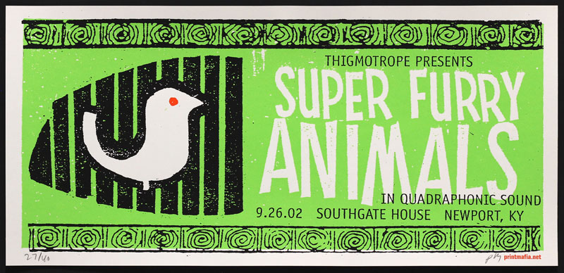 Print Mafia Super Furry Animals Poster