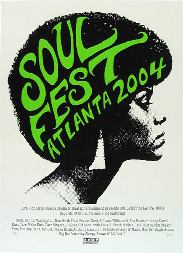 Print Mafia Soul Fest Atlanta - LL Cool J Poster