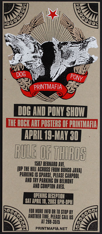 Print Mafia Dog And Pony Show Poster