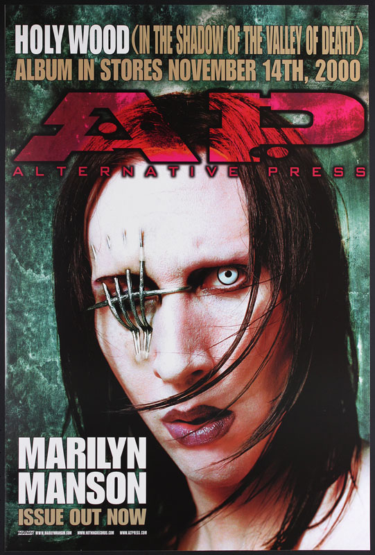 Marilyn Manson Holy Wood Album Release A.P. Promo Poster