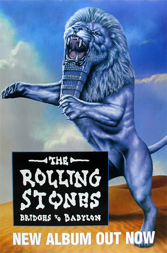 The Rolling Stones Bridges to Babylon Promo Poster