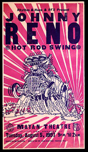 Dan Quarnstrom - Hatch Show Print Johnny Reno Poster
