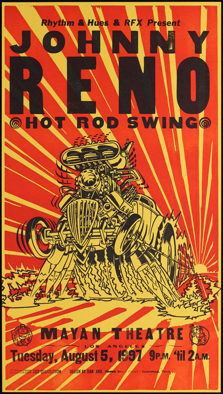 Dan Quarnstrom - Hatch Show Print Johnny Reno Poster