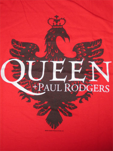Queen & Paul Rodgers Original 2005 European Tour Shirt Production Sample T-Shirt
