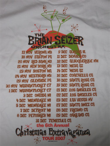 Brian Setzer Orchestra Christmas Tour T-Shirt