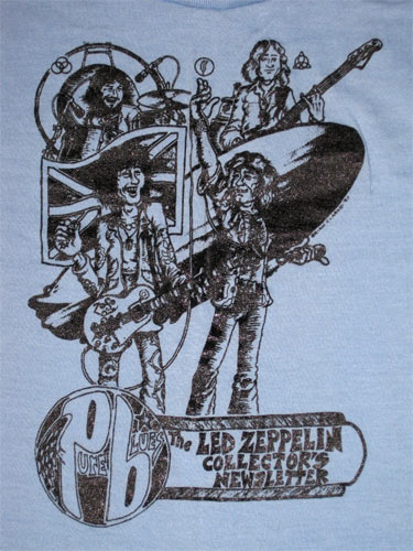 Led Zeppelin Pure Blues Newsletter Original Vintage T-Shirt