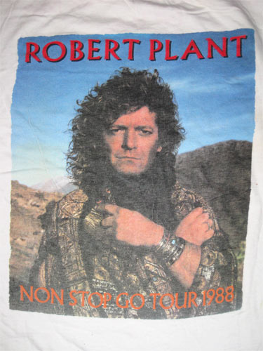 Robert Plant Non Stop Go 1988 U.K. Tour Vintage T-Shirt