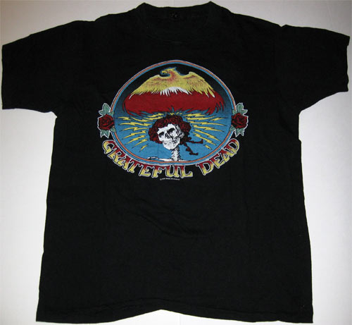Stanley Mouse Grateful Dead Happy New Year 1980 Original Tour T-Shirt