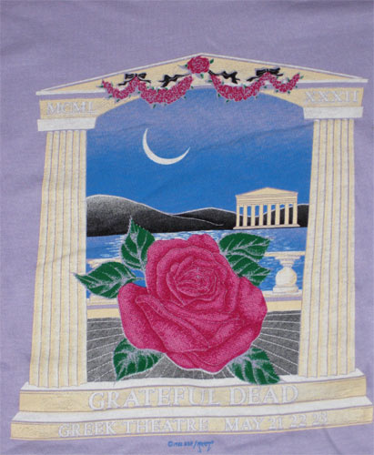Grateful Dead Greek Theatre 1982 Original Vintage T-Shirt