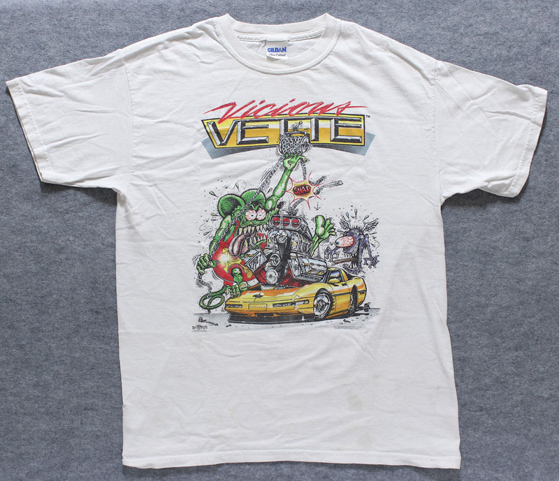 Ed Big Daddy Roth Rat Fink Vicious Vette T-Shirt