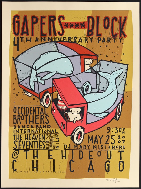 Jay Ryan Gapers Block 4th Anniversary Party Poster
