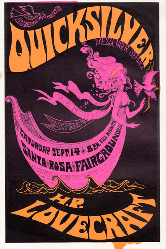 Sam Sirdofsky Golden Star Presents Quicksilver HP Lovecraft in Santa Rosa Handbill