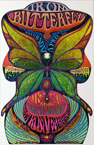 Timothy Dixon Iron Butterfly in Santa Rosa Poster