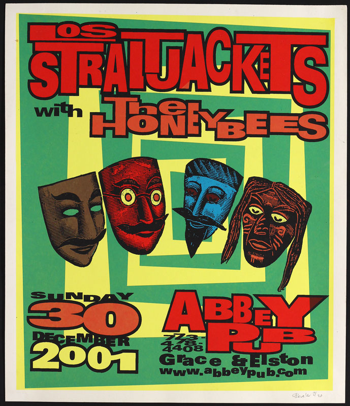 Steve Walters (Screwball Press) Los Straitjackets Poster