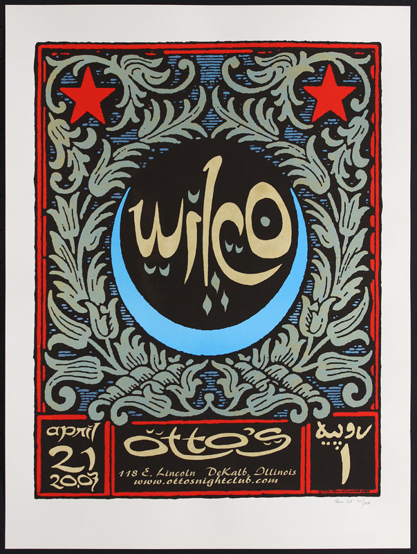 Steve Walters (Screwball Press) Wilco Poster