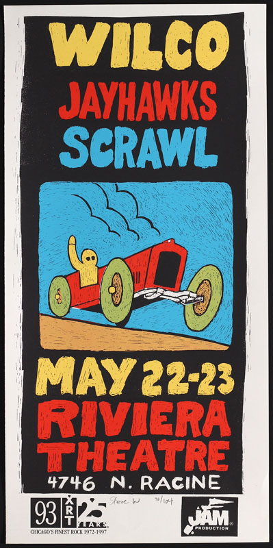 Steve Walters (Screwball Press) Wilco Poster