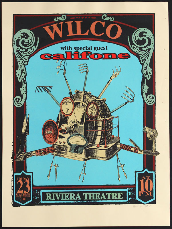 Steve Walters (Screwball Press) Wilco Poster