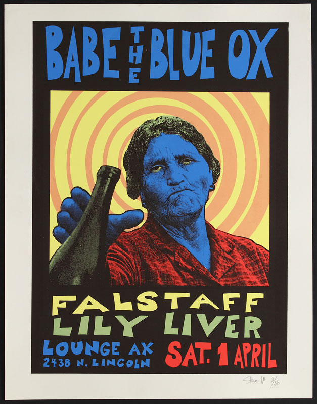 Steve Walters (Screwball Press) Babe the Blue Ox Poster