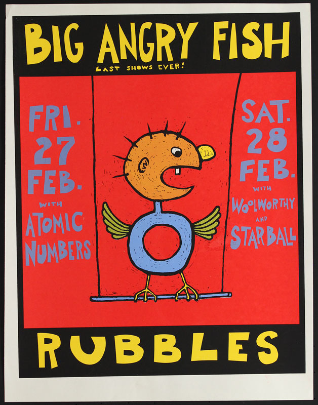 Steve Walters (Screwball Press) Big Angry Fish Poster