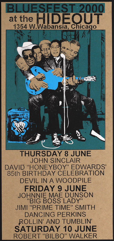 Steve Walters (Screwball Press) Bluesfest 2000 Poster