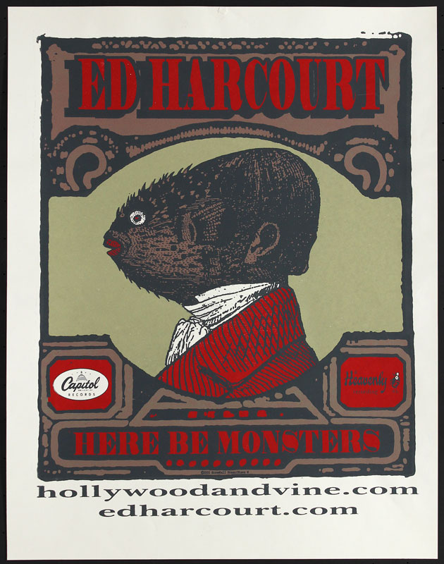 Steve Walters (Screwball Press) Ed Harcourt Poster