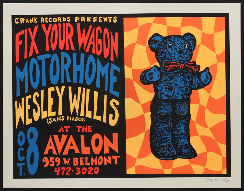 Steve Walters (Screwball Press) Fix Your Wagon Poster