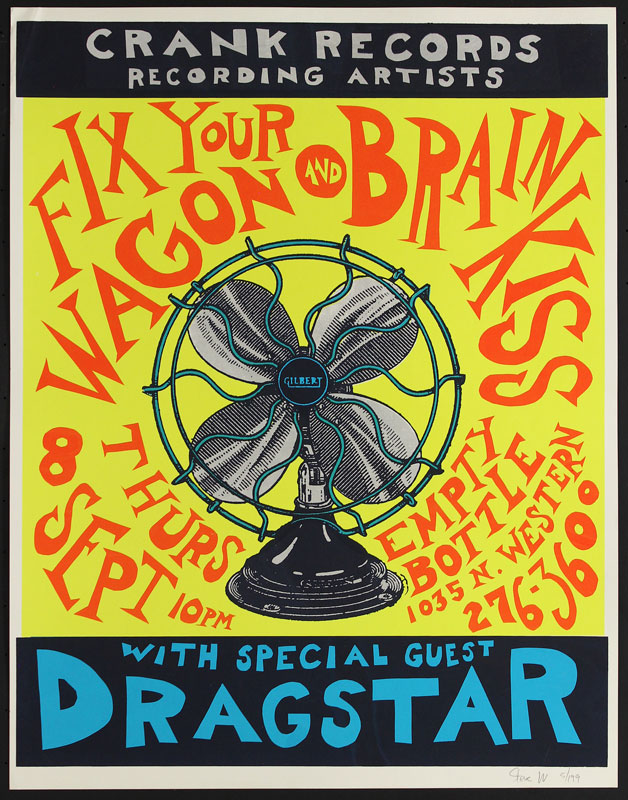 Steve Walters (Screwball Press) Fix Your Wagon Poster