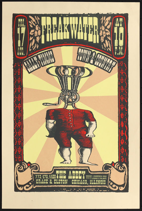 Steve Walters (Screwball Press) Freakwater Poster