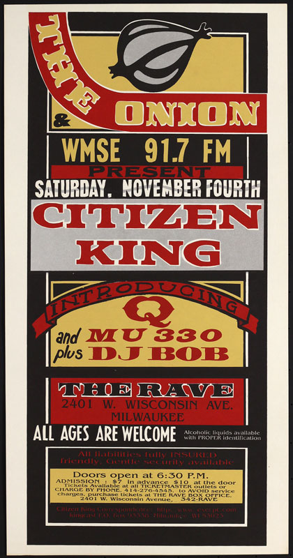 Steve Walters (Screwball Press) Citizen King Poster
