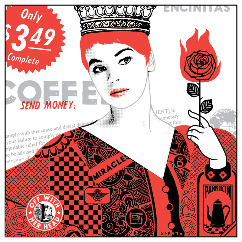 Scrojo Cafe Muse Art Print