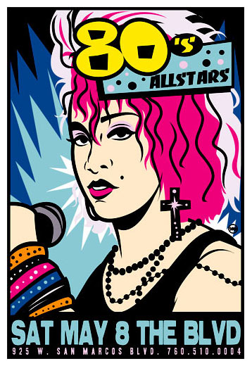 Scrojo 80's Allstars Poster