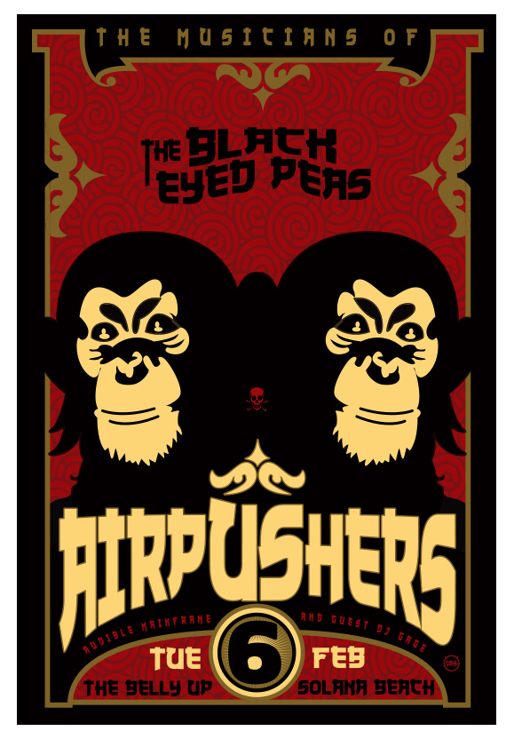 Scrojo Airpushers ( from the Black Eyed Peas ) Poster