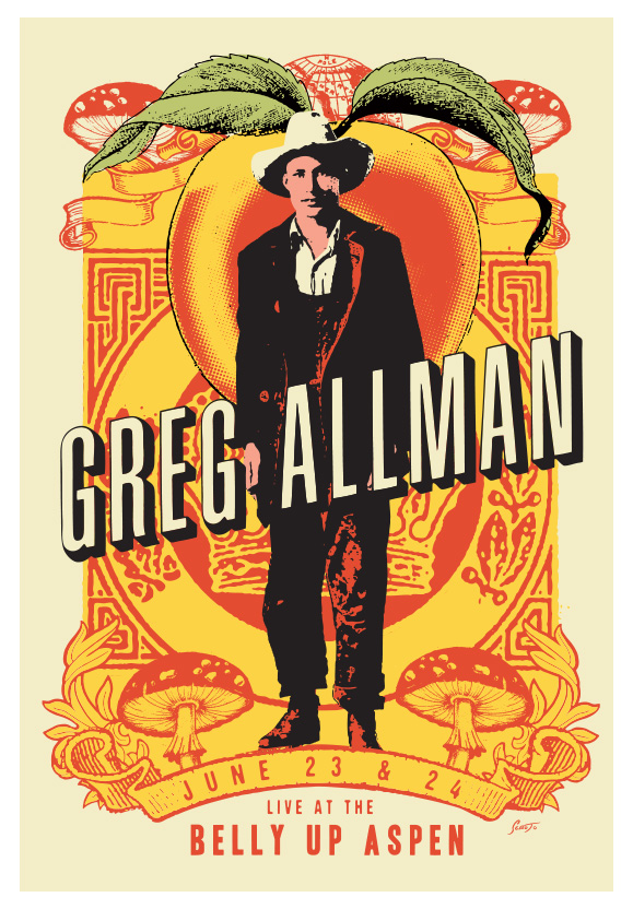 Scrojo Gregg Allman Poster