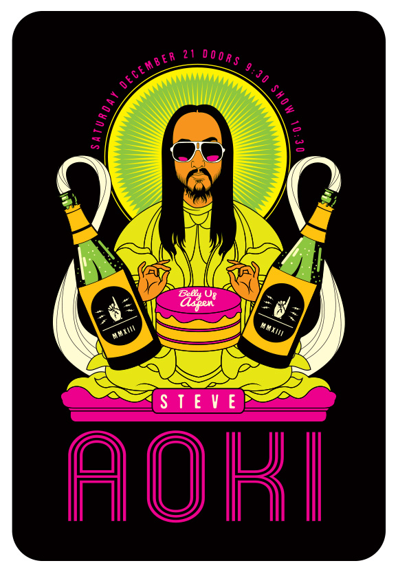 Scrojo Steve Aoki Poster