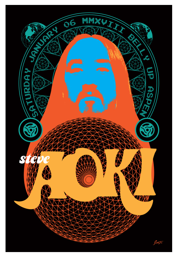 Scrojo Steve Aoki Poster
