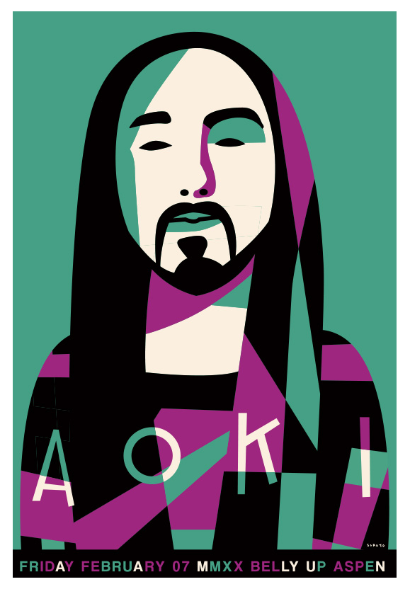 Scrojo Steve Aoki Poster