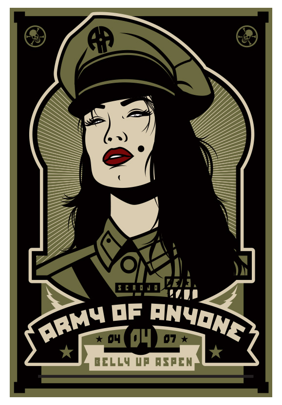 Scrojo Army Of Anyone Poster