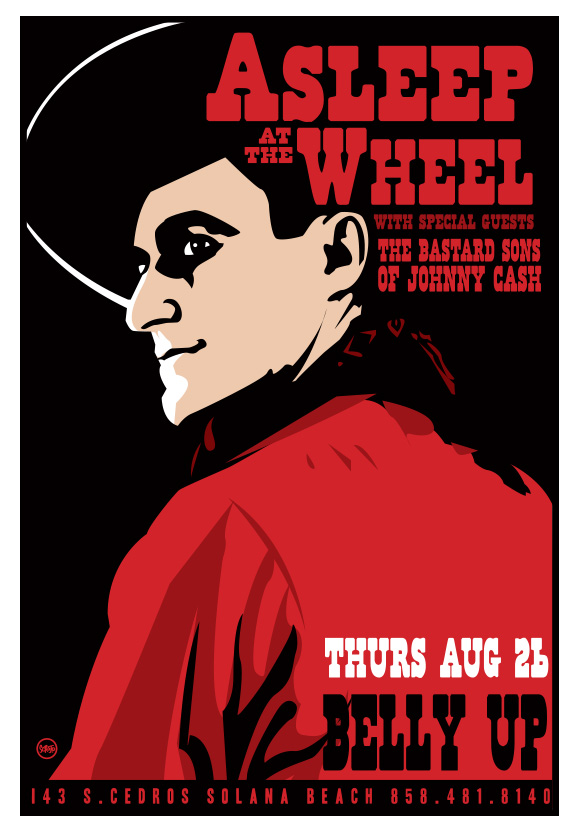 Scrojo Asleep At The Wheel Poster