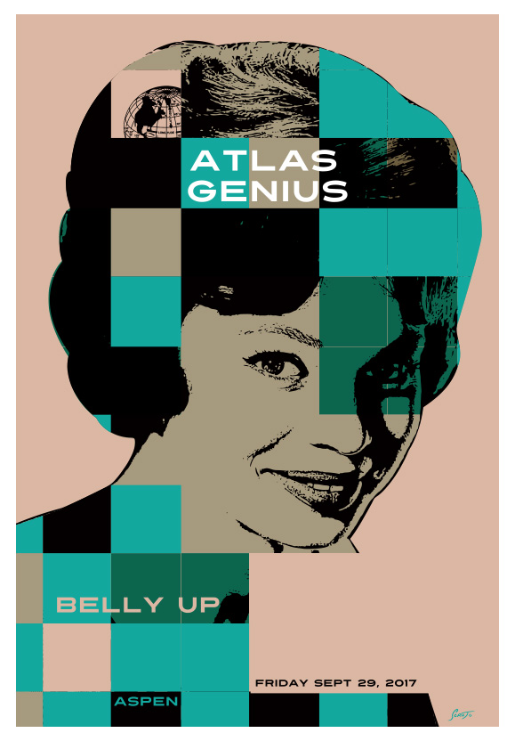 Scrojo Atlas Genius Poster
