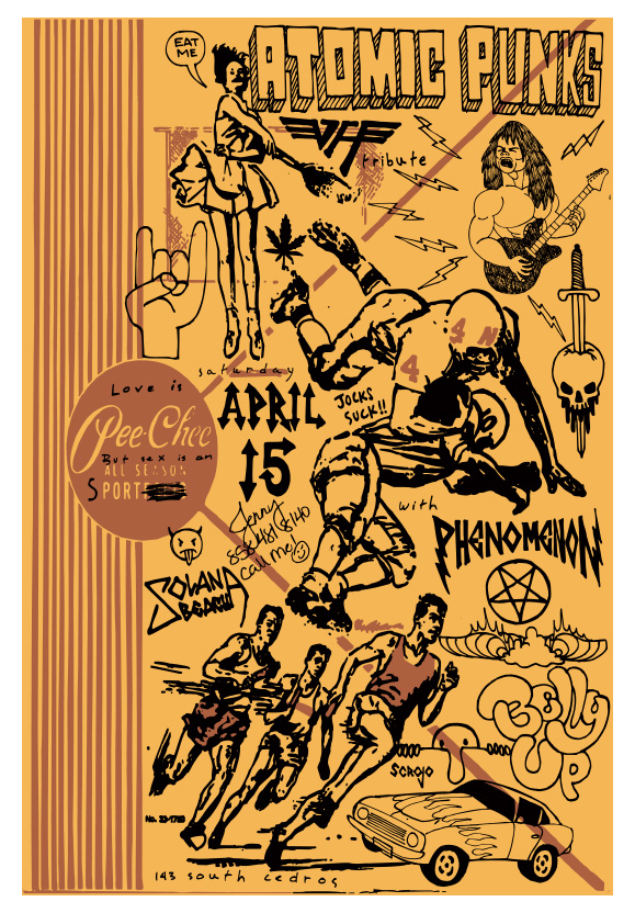 Scrojo Atomic Punks (Van Halen Tribute) Poster