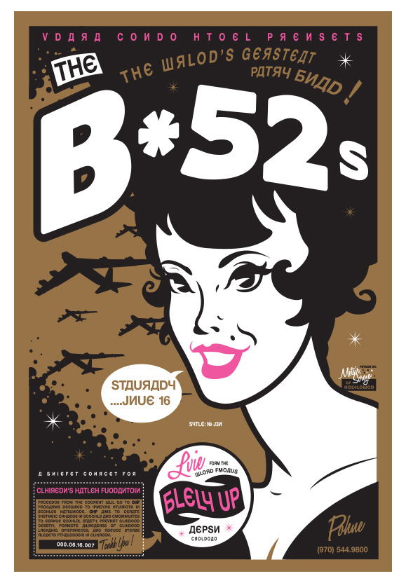 Scrojo B-52's Poster