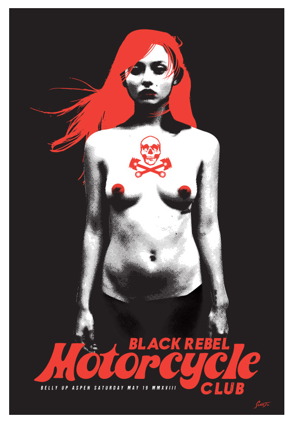 Scrojo Black Rebel Motorcycle Club Poster