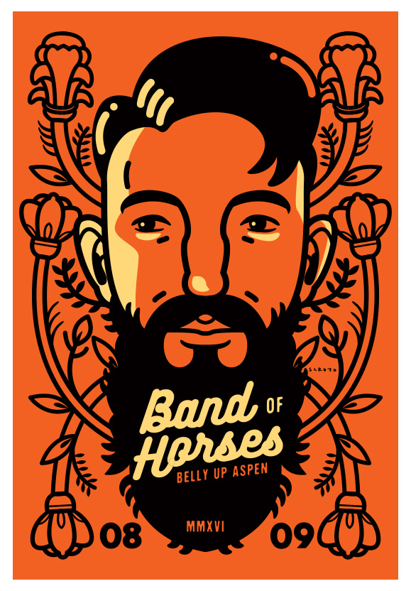 Scrojo Band of Horses Poster