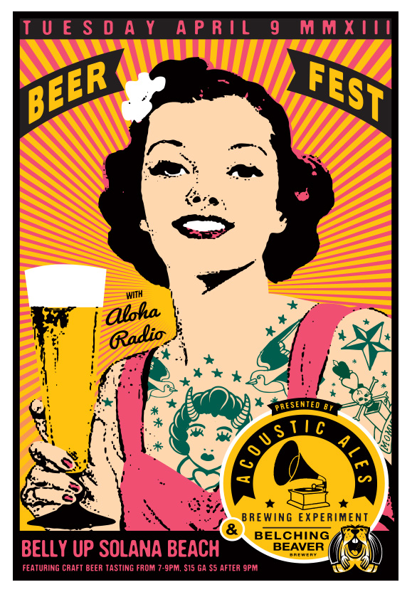 Scrojo Beer Fest featuring Aloha Radio Poster
