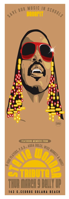 Scrojo Stevie Wonder Tribute Poster