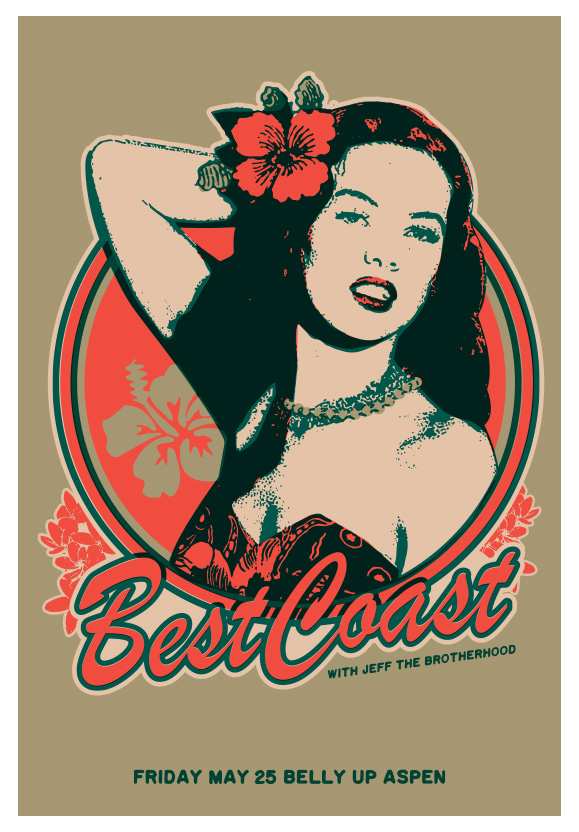 Scrojo Best Coast Poster