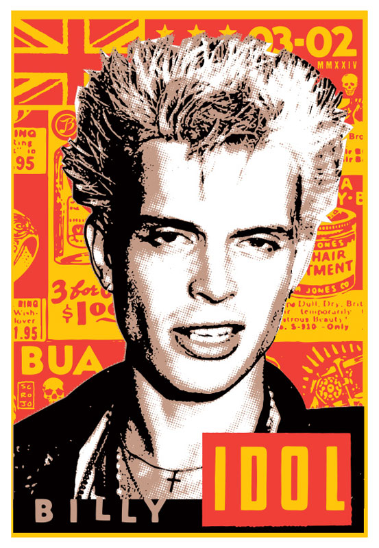 Scrojo Billy Idol Poster